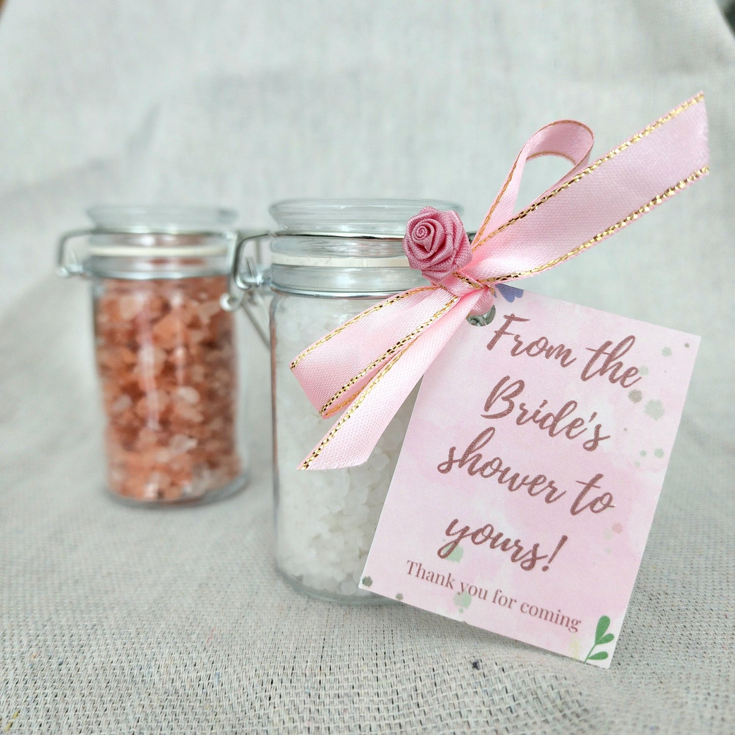 Bath Salts with Customized Tag (bundle of 6)