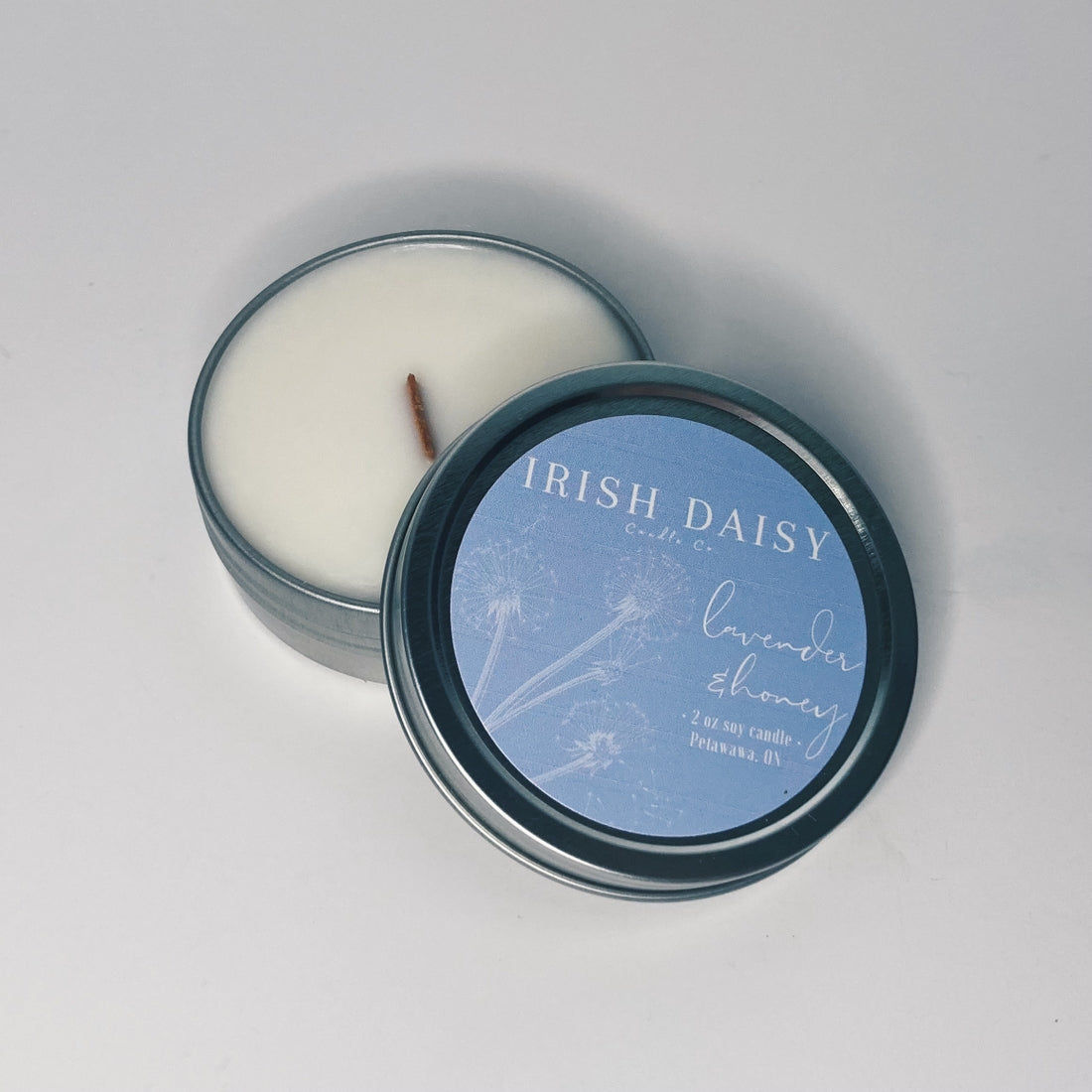 Lavender and Honey Scented Soy Candle