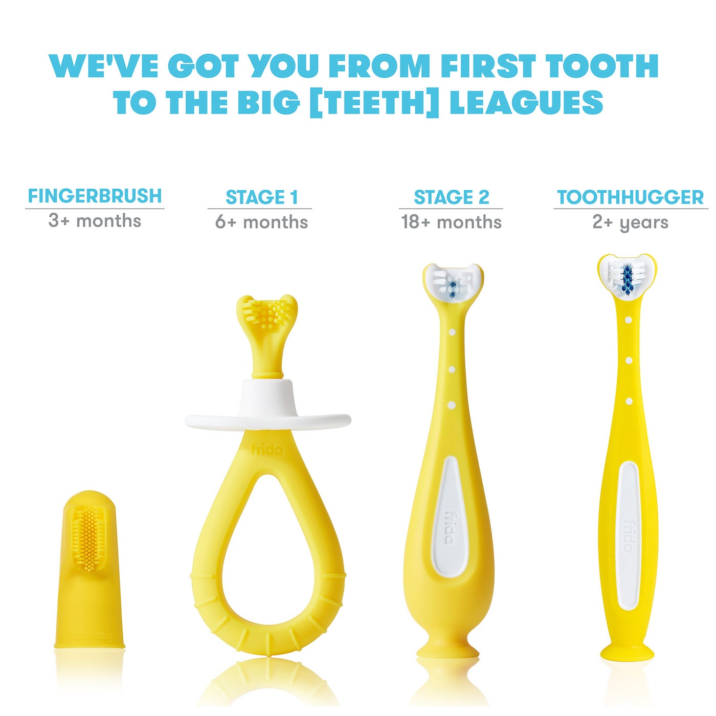 Fridababy - Grow-With-Me Training Toothbrush Set 6M+