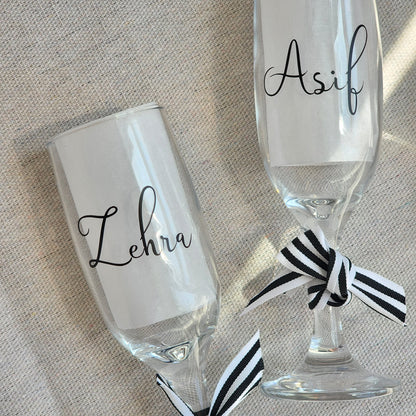 Personalized Flute Glass