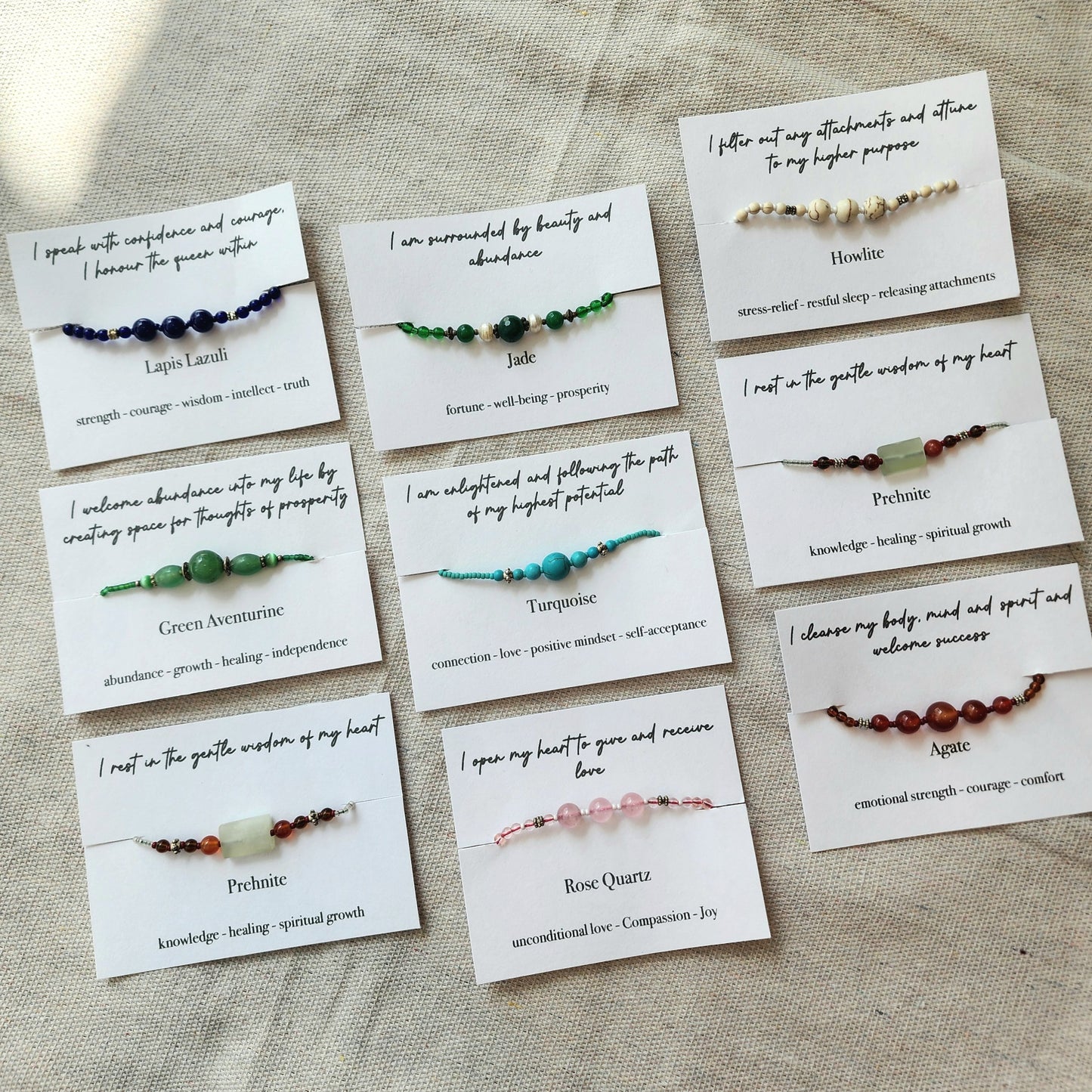 Gemstone + Crystal WELLNESS Bracelet