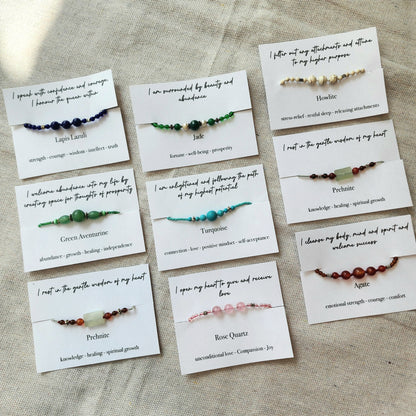 Gemstone + Crystal WELLNESS Bracelet