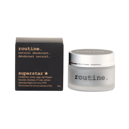Superstar (Activated Charcoal, Magnesium, Prebiotic) Deodorant Jar